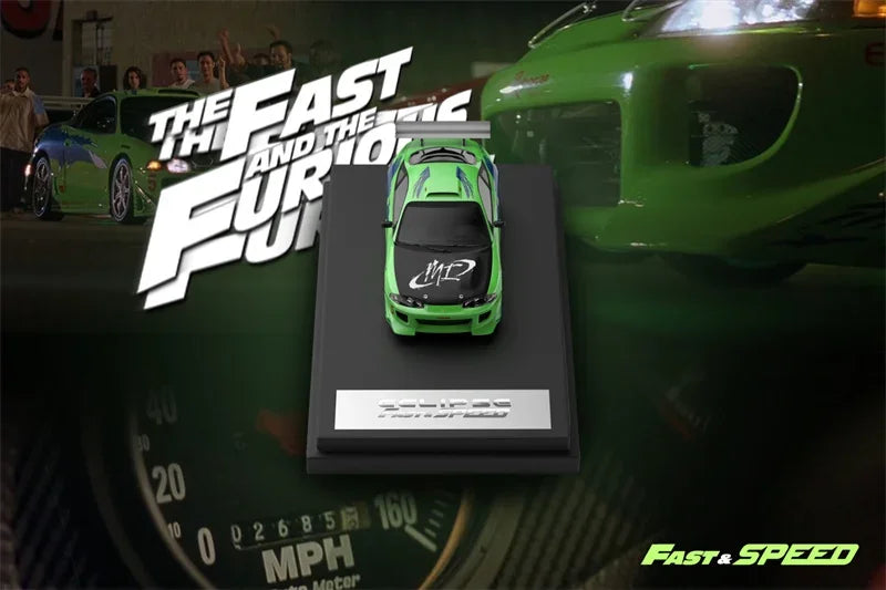 Fast Speed FS 1:64 Eclipse D30 Robocar FNF Green Die-Cast Car Model Collection Miniature