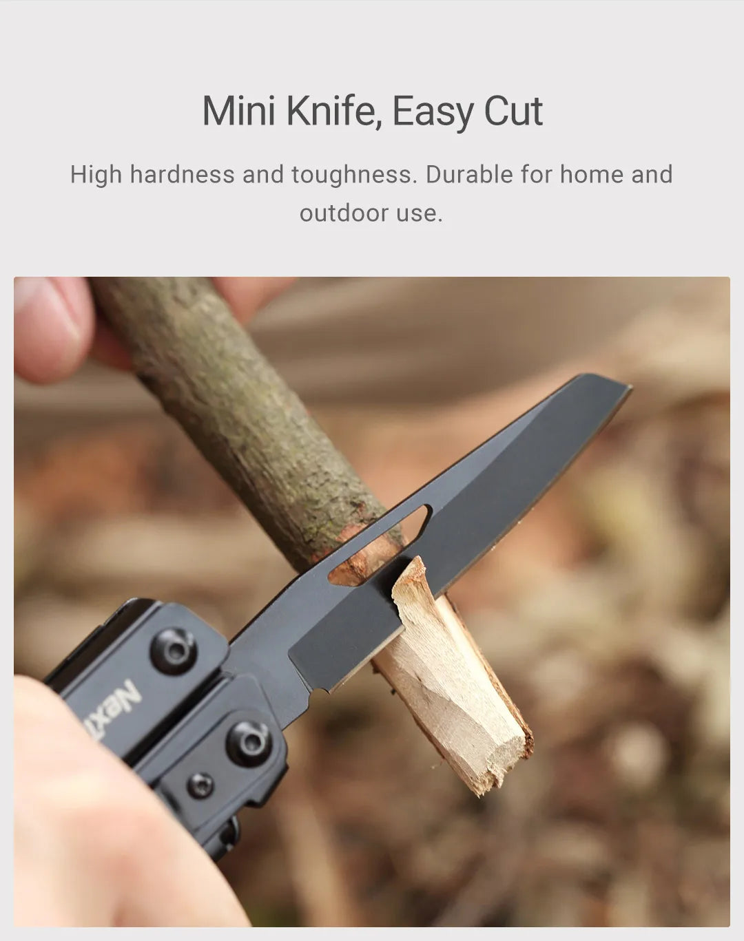 NexTool 11-In-1 Black Knight Multi-function Camping Tools Knife Outdoor Survival Folding Pliers Scissors Hand Multitool Tool Kit