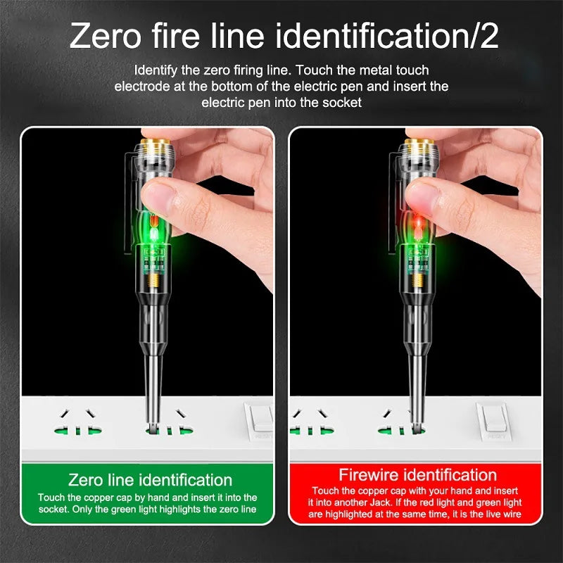 Intelligent Voltage Tester Pen AC Non-contact Induction Test Pencil Voltmeter Power Detector Electrical Screwdriver Indicator