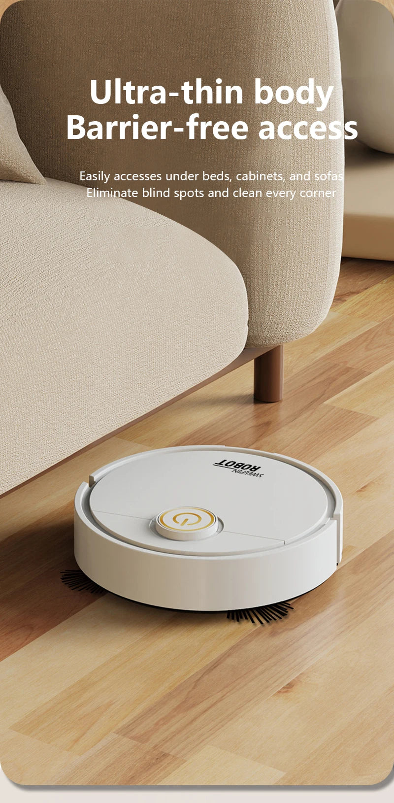 3-in-1 Automatic Sweeping Robot Sweep Vacuum Cleaner Mopping Floor USB Rechargeable Mini Cleaner Home Cleaning Machine