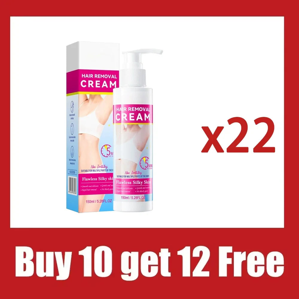 Men's and women's hair removal cream does not irritate the armpits. Smooth hair removal cream 150ml