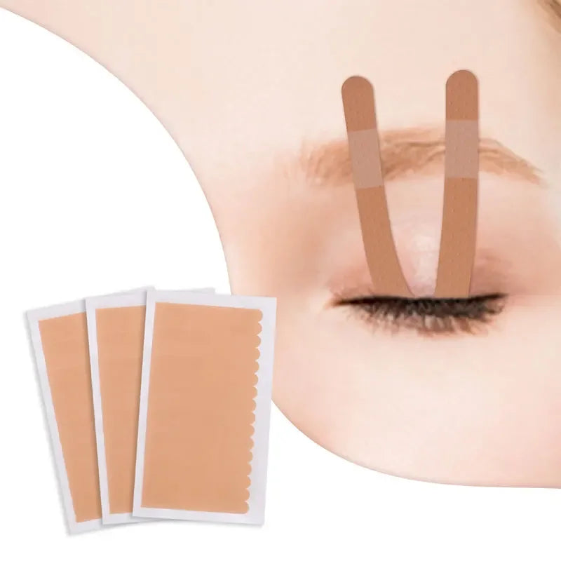 10Sheets Grafted False Eyelash Lifting Eyelid Tape Non-woven Eyebrow Protection Tape Lash Extension Under Patch Makeup Tools