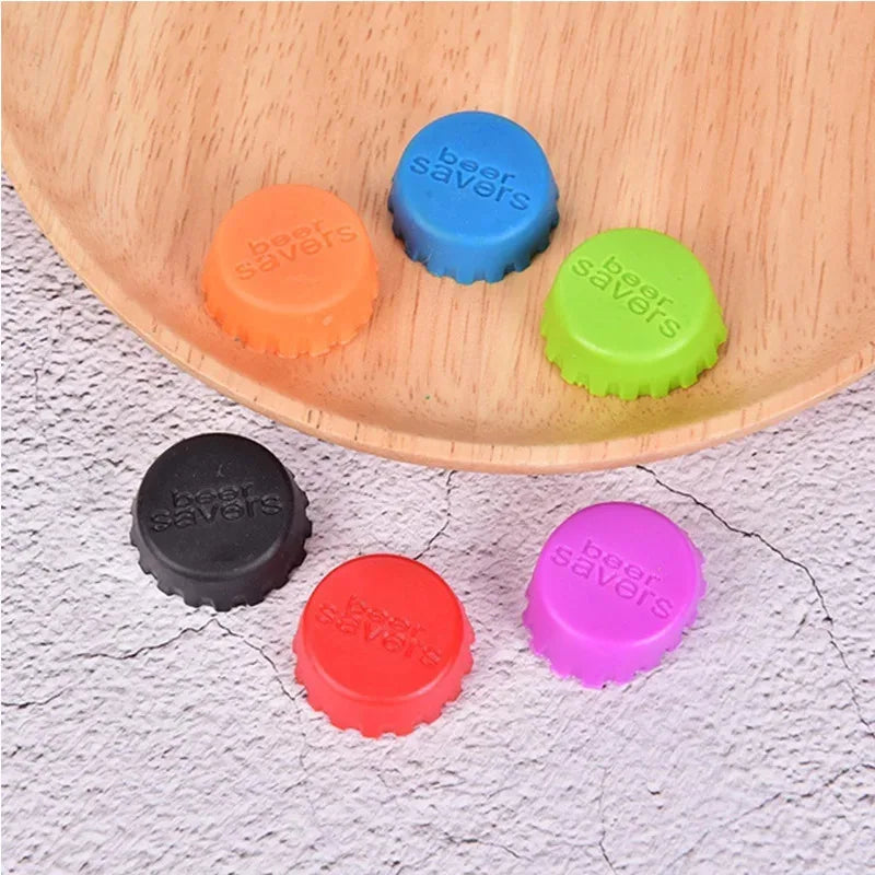 12/36/72pcs Reusable Silica Gel Bottle Cap Sealed Beer Cap Vinegar Soy Sauce Bottle Soda Cola Cap Wine Protective Stopper
