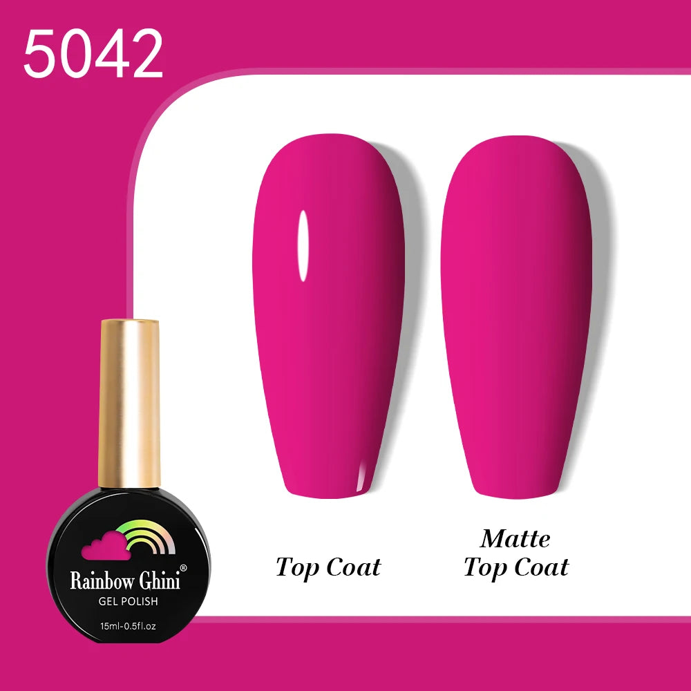 RG 15ML HEMA&TPO FREE Summer Series Fluorescent Gel Polish in Sporty Style Y2K Nail Polish Suitable for Parties Nail Art UV Gel