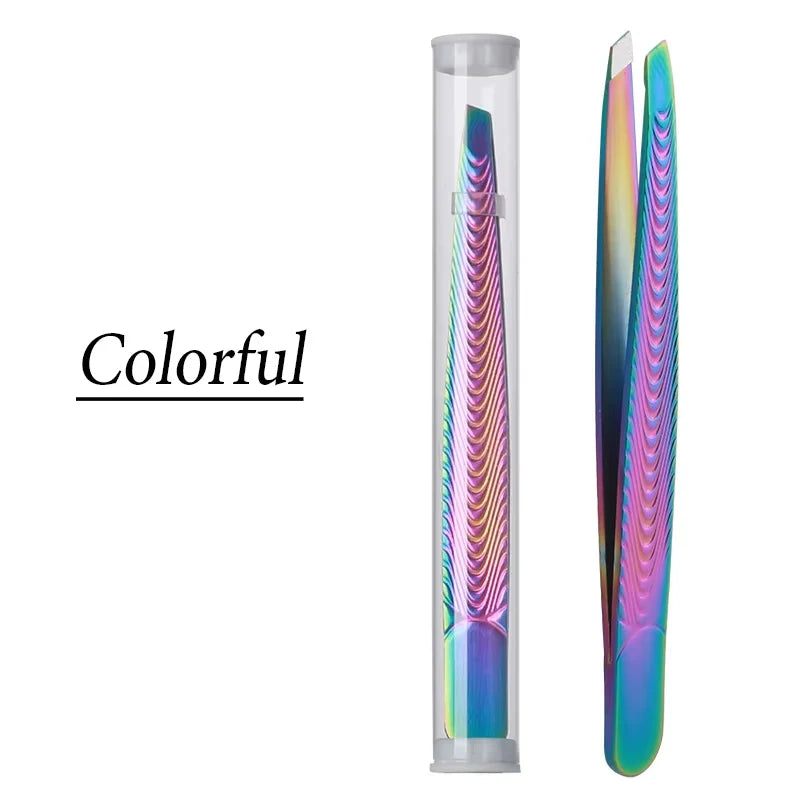 Removal Clip Women Professional Eyebrow Tweezer Trimmer Men Beard Eyelash Brow Stainless Hair Plucker For Face Lash Makeup Tools