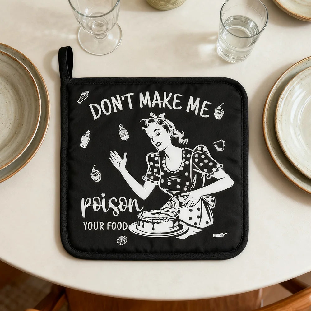 Halloween Funny Pot Holders Fall Housewarming Gift Cute Home Kitchen Accessories Cooking Supplies Spooky Season Table Decoration
