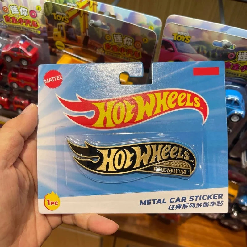 2026 Hot Wheels Co Branded Metal Car Stickers Classic Logo Series Car Model Decoration Collection