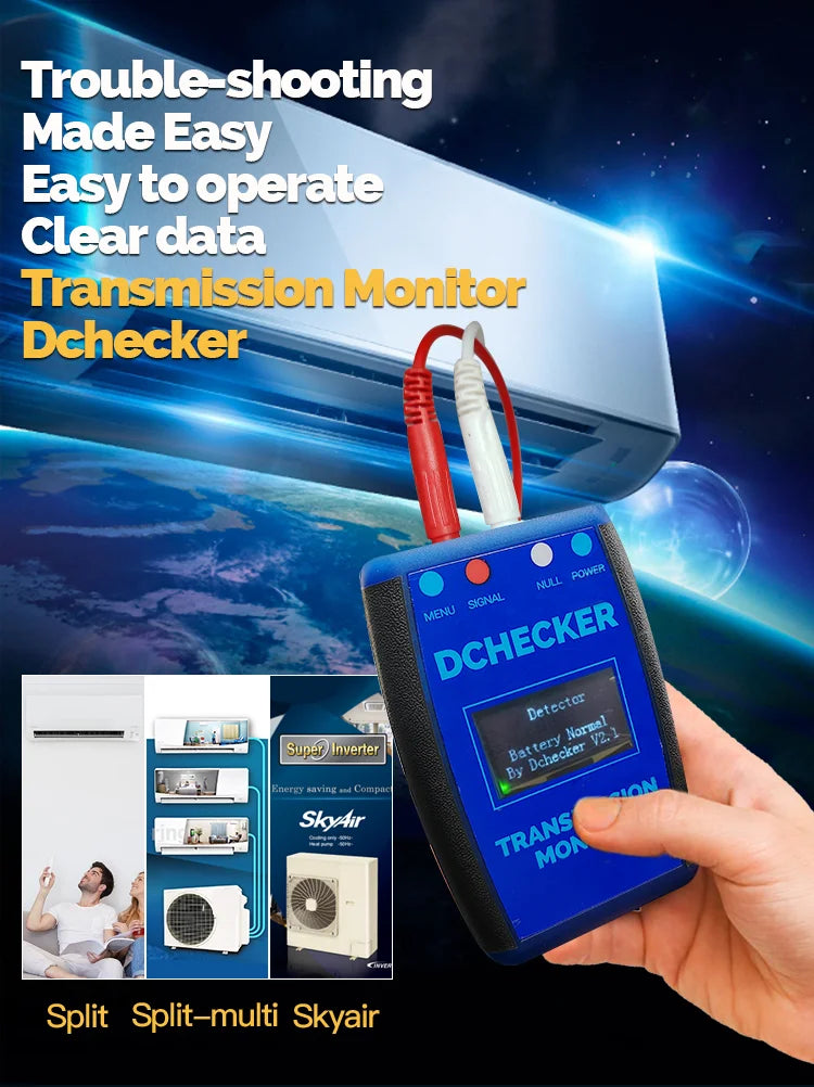 Transmission Monitor Dchecker For Daikin Split/Multi-Split SkyAir Services Troubleshooting Becomes Easy New