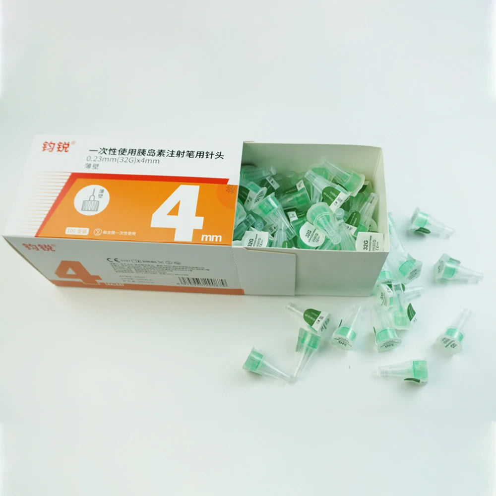 100PCS Pen Needles for Insulin Injection - 4/5/6/8mm, Universal Fit for Insulin Pens, Blood Glucose Management Accessories