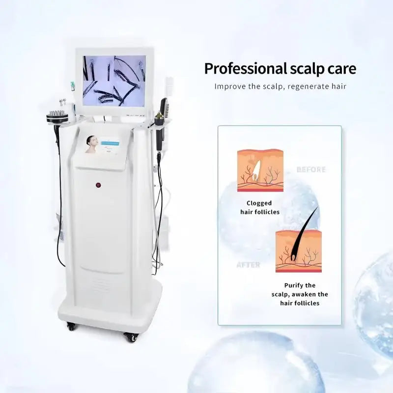 Hair Growth Hair Loss Solution Electric Comb Scalp Analysis Machine Massaging Function High Frequency Vibration Technology