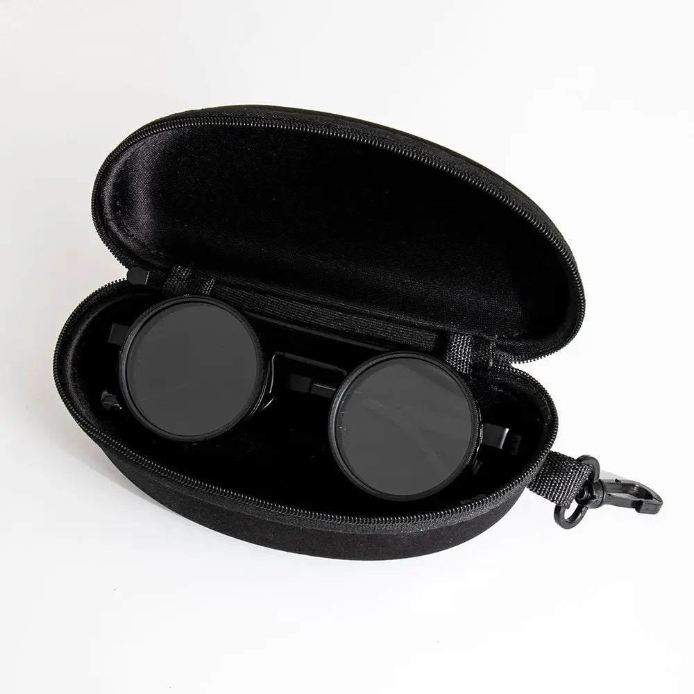Polarized ND2 400 Adjustable Dimming Sunglasses UV Protection Metal Frame HD Lens for Mountaineering Cycling