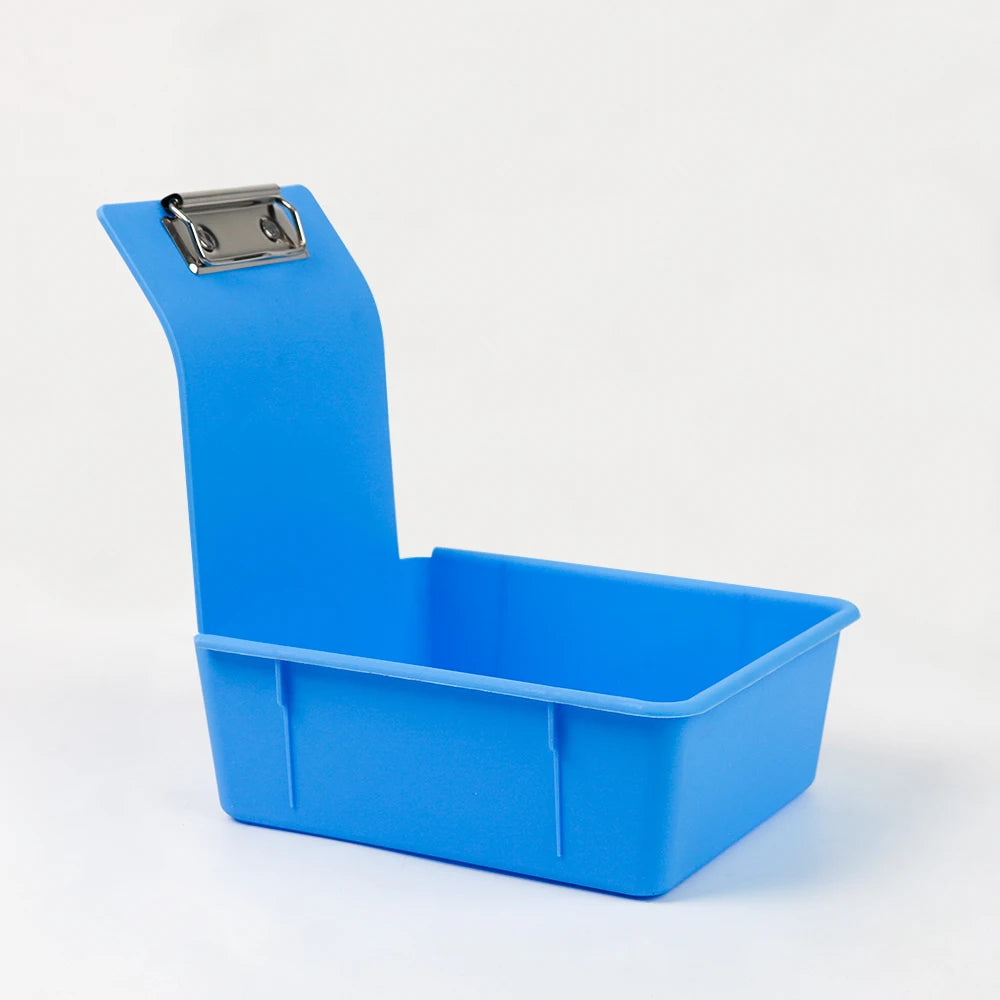 10pcs Multicolor Dental Lab Work Pans Dentist Plastic Storage Sorting Box Organization Case with Clips