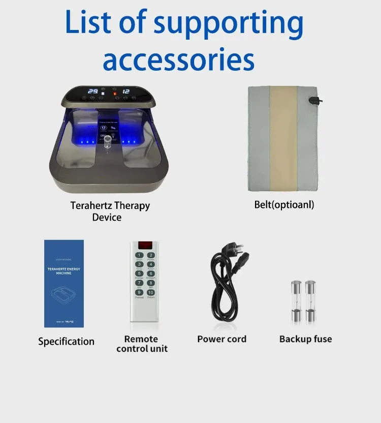 Plus P90 P100 PEMF Terahertz Therapy Foot Spa Remote Control Wireless PEMF Massager Health Care