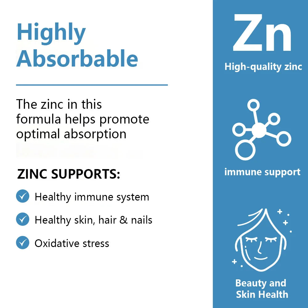 ZenVitalize Zinc 220Mg [High Potency] Supplement – Zinc Sulfate for Immune Support System