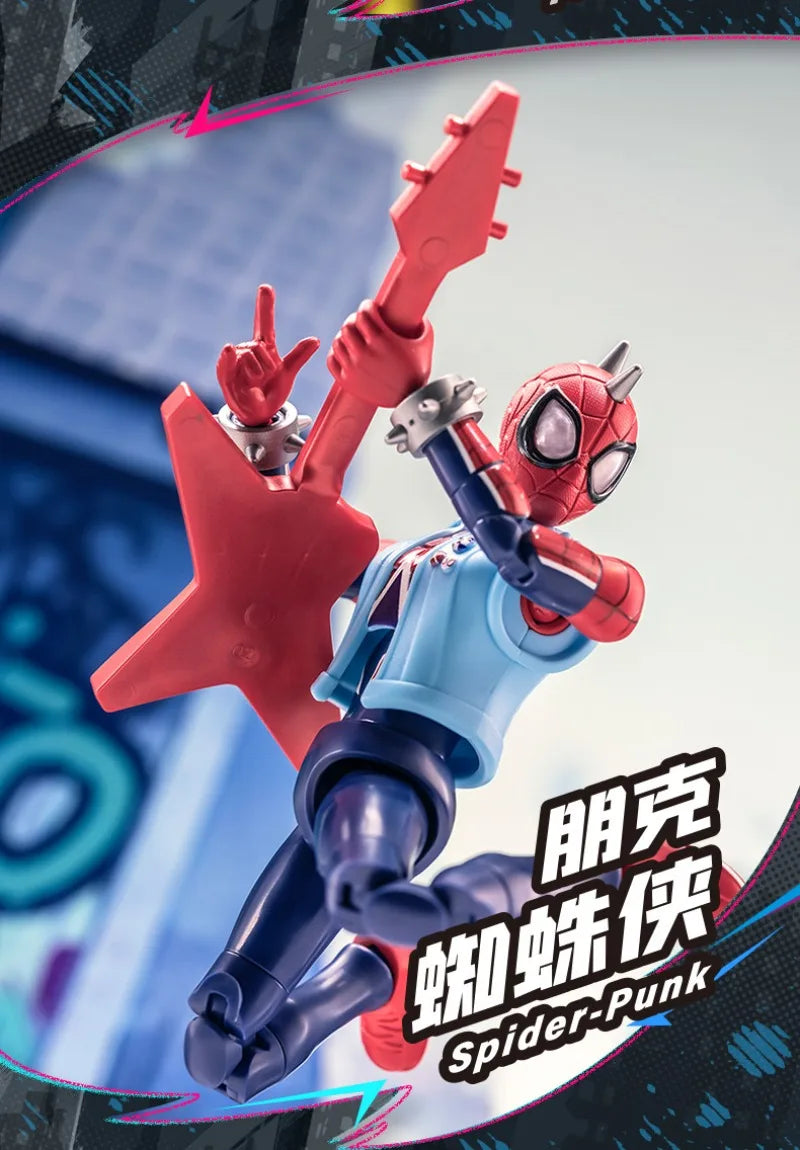 In Stock BLOKEES Marvel Comics Star Edition GV01 GV06 Spider-Man Scarlet Spider Shocker Splicing Toy Model Collection Gift