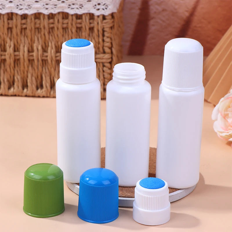 50ML Empty Smudge Bottle Liquid Applicator Sponge Head Soreness Liquid Bottle For Daub Filling Liniment Medicine