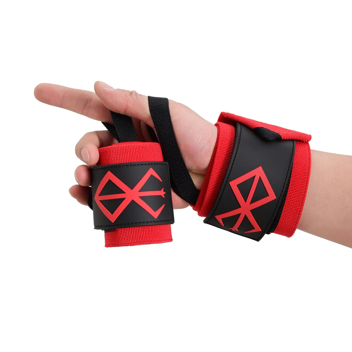 Anime Wrist Wraps Weightlifting Professional Wrist Support Sweat Compression Wrap Wrist Strap Weights Fitness Strength