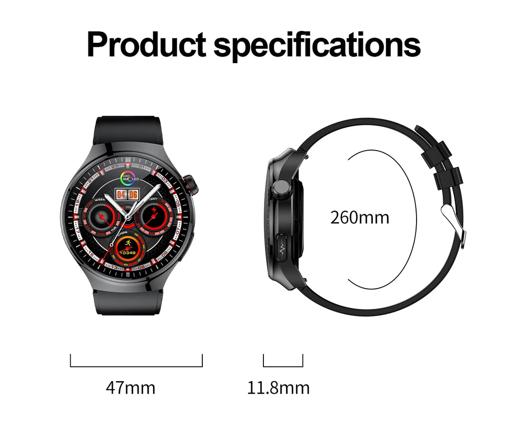 2025 New GUHUAVMI Accurate Blood Lipid Uric Acid Smart Watch Men Women ECG+PPG Blood pressure Bluetooth call Health Smartwatches