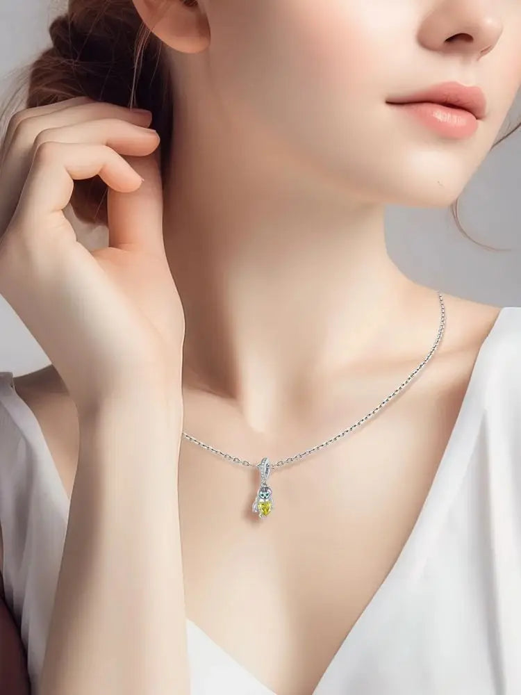 Exquisite 925 Sterling Silver Cute Dinosaur Turtle and Rabbit Couple Heart Charm Fit DIY Bracelet Necklace Casual Matching Gifts
