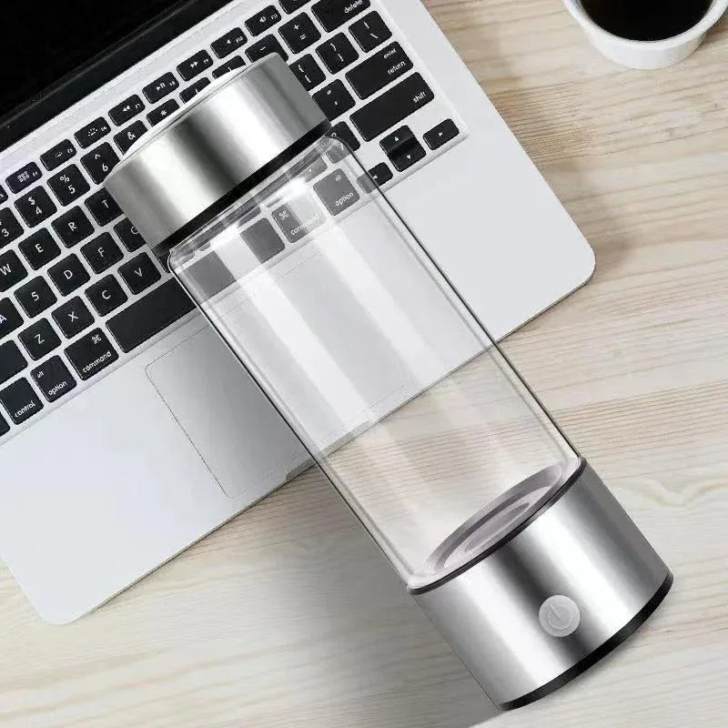 Hydrogen Rich Water Cup Portable 420ml Electric Hydrogen Water Generator Bottle Titanium Quality Filter Antioxidant Ionizer