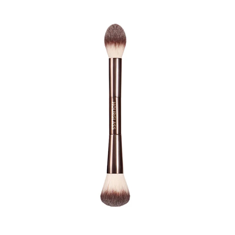 Hourglass Makeup Brush- No.18 Veil Powder Brush Soft Fiber Hair Double Head Powder Fashion Design Single Face Brush