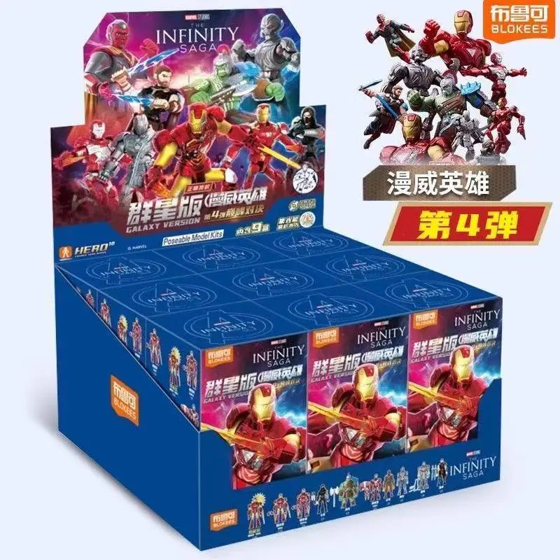 In Stock BLOKEES Marvel Comics Star Edition GV01 GV06 Spider-Man Scarlet Spider Shocker Splicing Toy Model Collection Gift