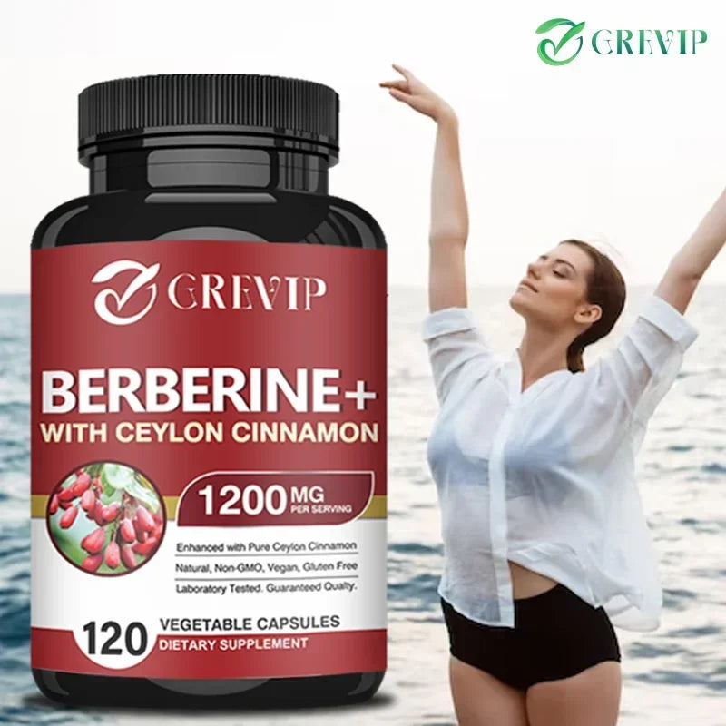 Berberine with Ceylon Cinnamon Supplement - Immune System, Cardiovascular & Gastrointestinal Function
