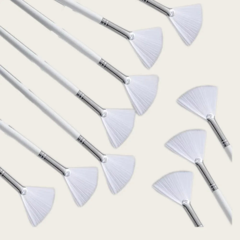 10/50Pcs DIY Face Mask Brush Set Soft Applicator Brushes Makeup Tools Includes Soft Fan Facial Brushes Acid Applicator Brush