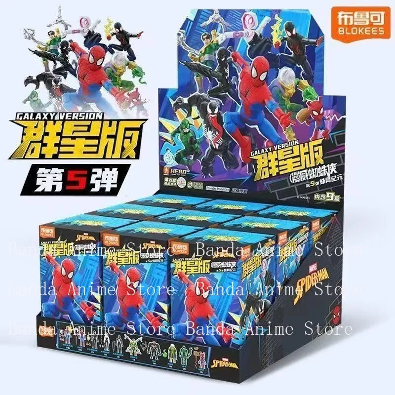 In Stock BLOKEES Marvel Comics Star Edition GV01 GV06 Spider-Man Scarlet Spider Shocker Splicing Toy Model Collection Gift