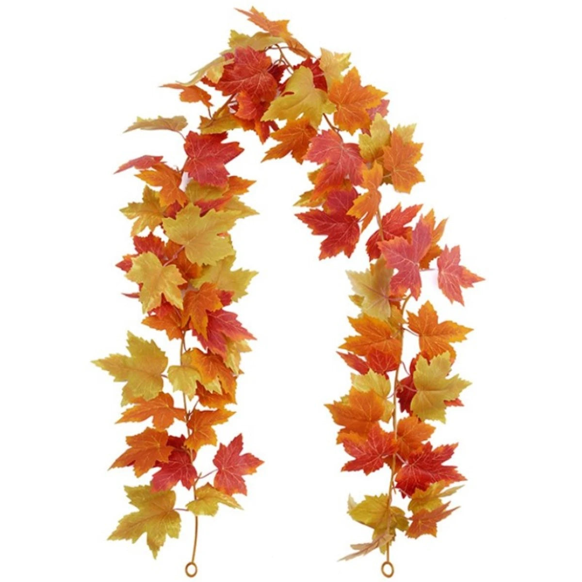 175cm Artificial Fall Maple Leaf Garland Fake Plants Autumn Decor Leaves Vine For Thanksgiving Halloween Festivals Wedding Decor