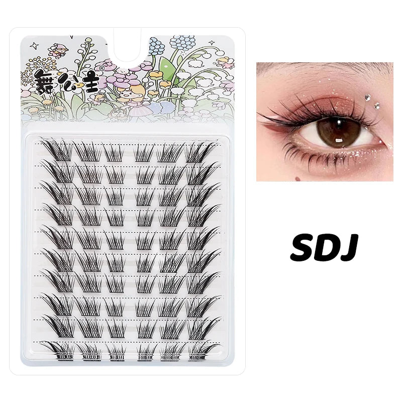 10 Rows Individual Lashes DIY at Home Lash Extension Cluster Wholesale Natural Makeup Eyelashes