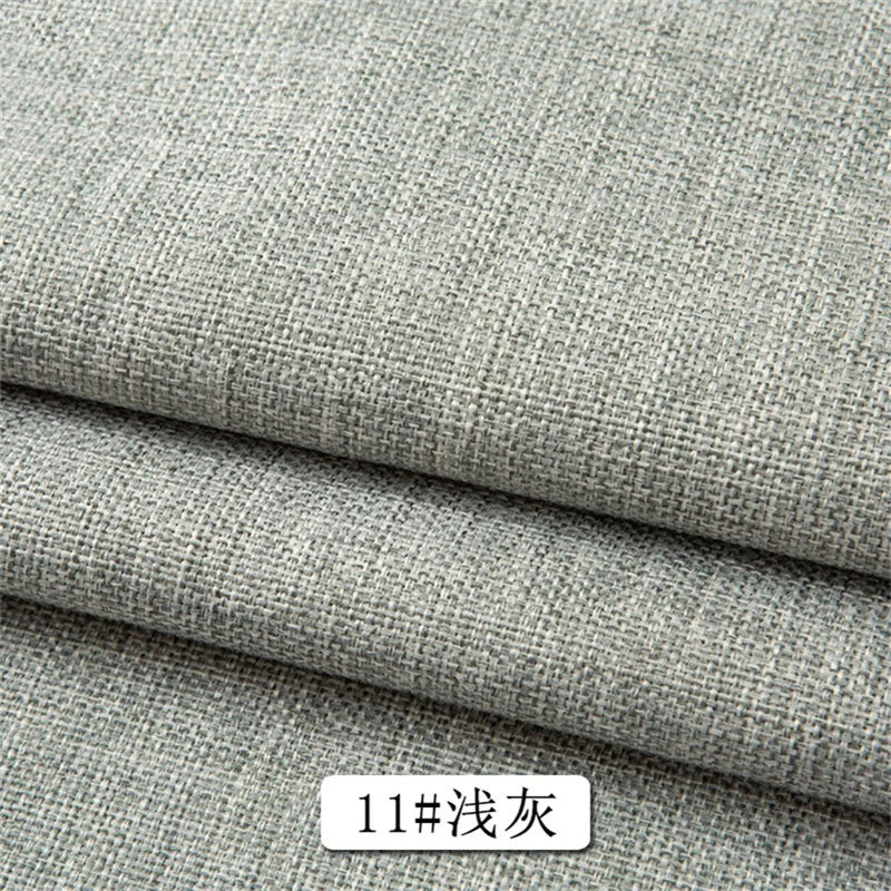 150 Cm Wide Home Textile Cotton Linen Style Sofa Fabric Solid Color Thickened Linen Coarse Cloth DIY Tablecloth Fabric 400 G / M