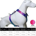 No Pull Reflective Dog Harness, Adjustable Chest Vest for Small Medium Large Dogs, Custom Embroidered Name & Phone