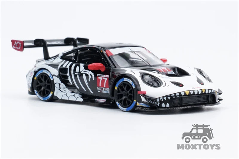 MINI GT 1:64 911 GT3 R #77 AO Racing 2025 IMSA Petit Le Mans Paper Box / Blister Packaging Diecast Model Car