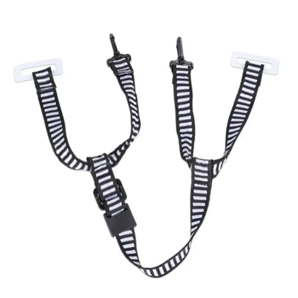 Black&white Safety Helmet Strap Tool D Shape Y Shape Plastic Lock Buckles Mandibular Girdle Accessories Universal Helmet Belt
