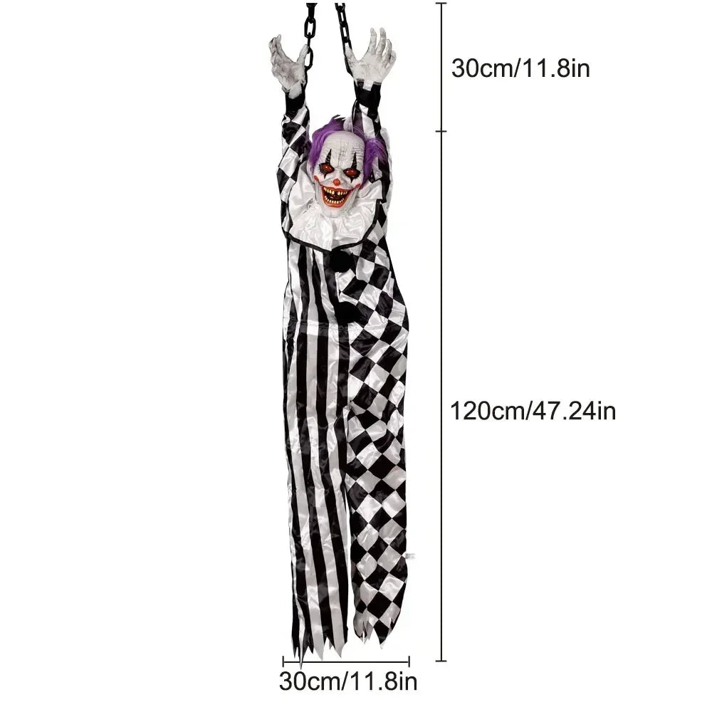 1PC Halloween Decoration Hanging Pumpkin Head Scream Sound Party Prop Haunted House Parties Home Decor Funny Electric Toys