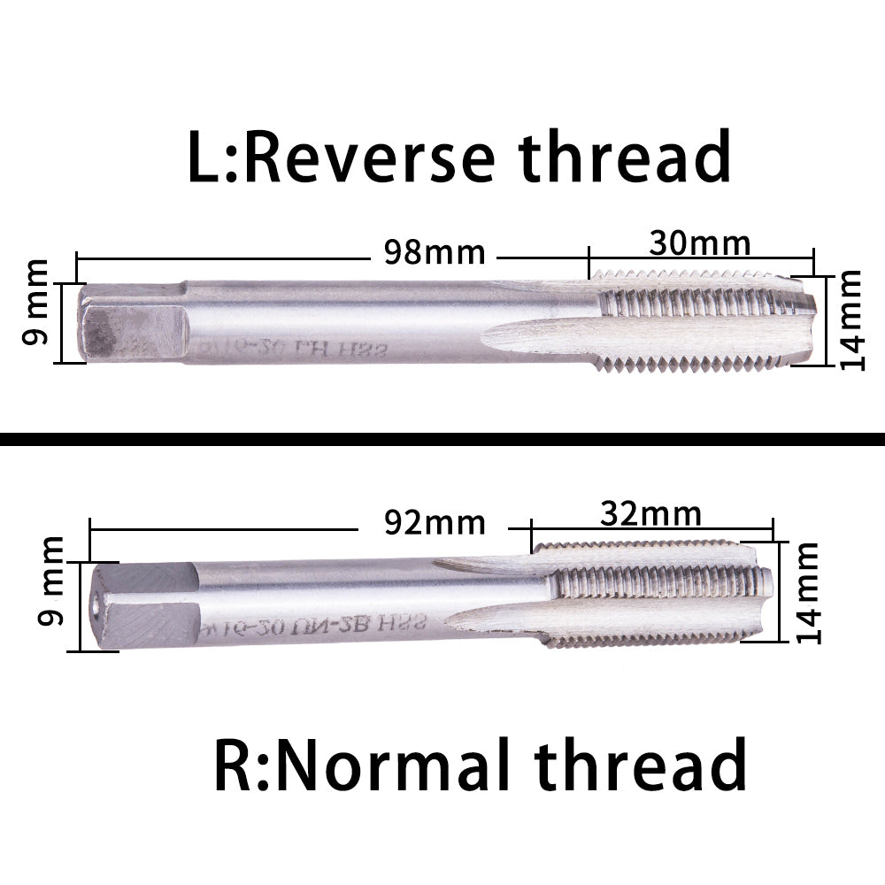 ZTTO Bicycle Crank Tapping Threading Tool Crank Pedal Thread Tapping Device Crankset 9/16 Inch Driver Screw Hole Tool Steel