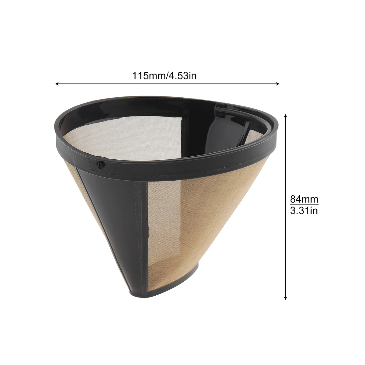 10-12 Cups Reusable Coffee Filters Universal Coffee Filter Basket Coffeeware Spoon Strainer Tea Brewer Home Kitchen Accessories