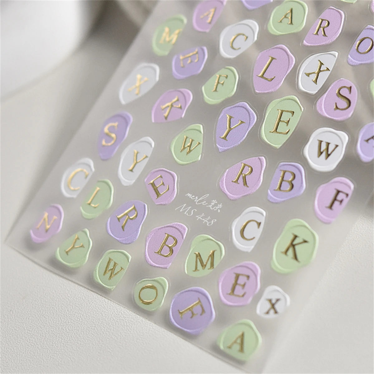 1pcs 5D Rhinestones Gold Silver Irregular Pattern Nail Sticker Simple Design Adhesive Slider Nail Art Decoration Decals Supplies
