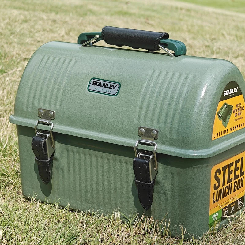 For Stanley Lunch Box 9.4L Accessories Set Handle Cowhide Cover Ultralight Aluminum Alloy Table Top Hanging Rack Felt Lining