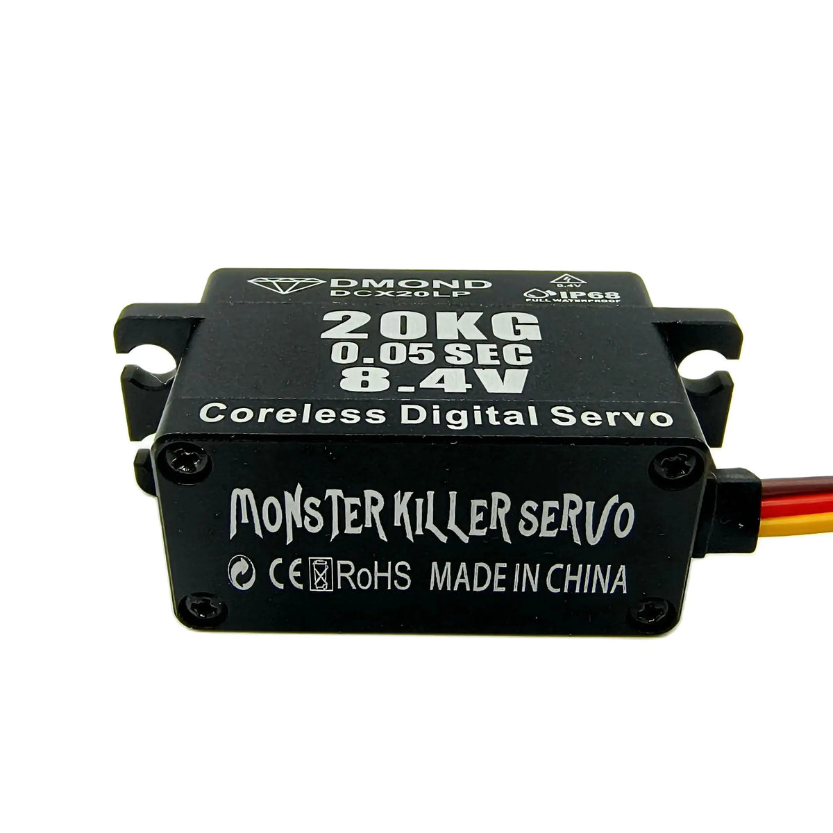 DMOND Low Profile NB DCX20LP 20KG 0.05sec 8.4V Coreless 8.4V IP68 Full Waterproof Servo 1/10 RC Drift Nitro