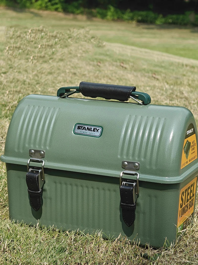 For Stanley Lunch Box 9.4L Accessories Set Handle Cowhide Cover Ultralight Aluminum Alloy Table Top Hanging Rack Felt Lining