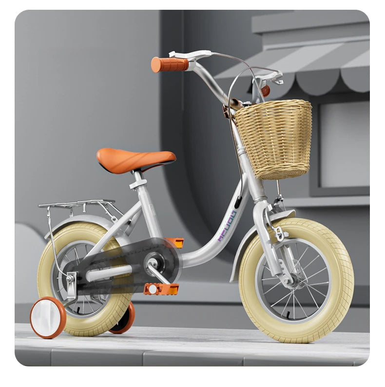 Children's bicycle with auxiliary wheels 12-14-16-18-20 inches