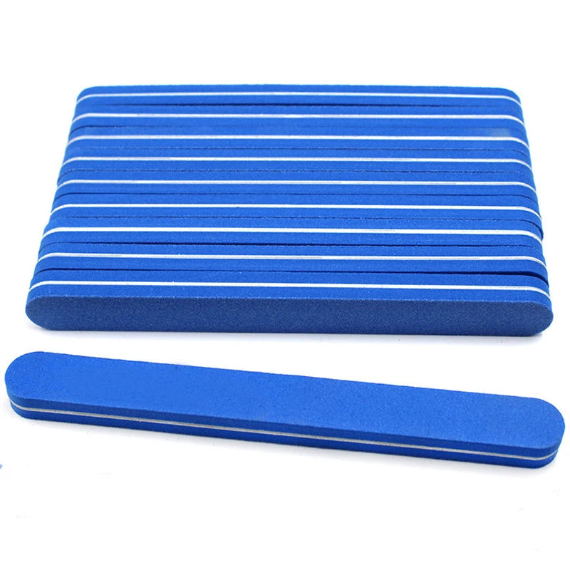 10pcs/lot Professional Nail Files 100/180 Washable Nail Art Sanding Buffing Manicure Tools Set Polish Buffer Removal Sponge