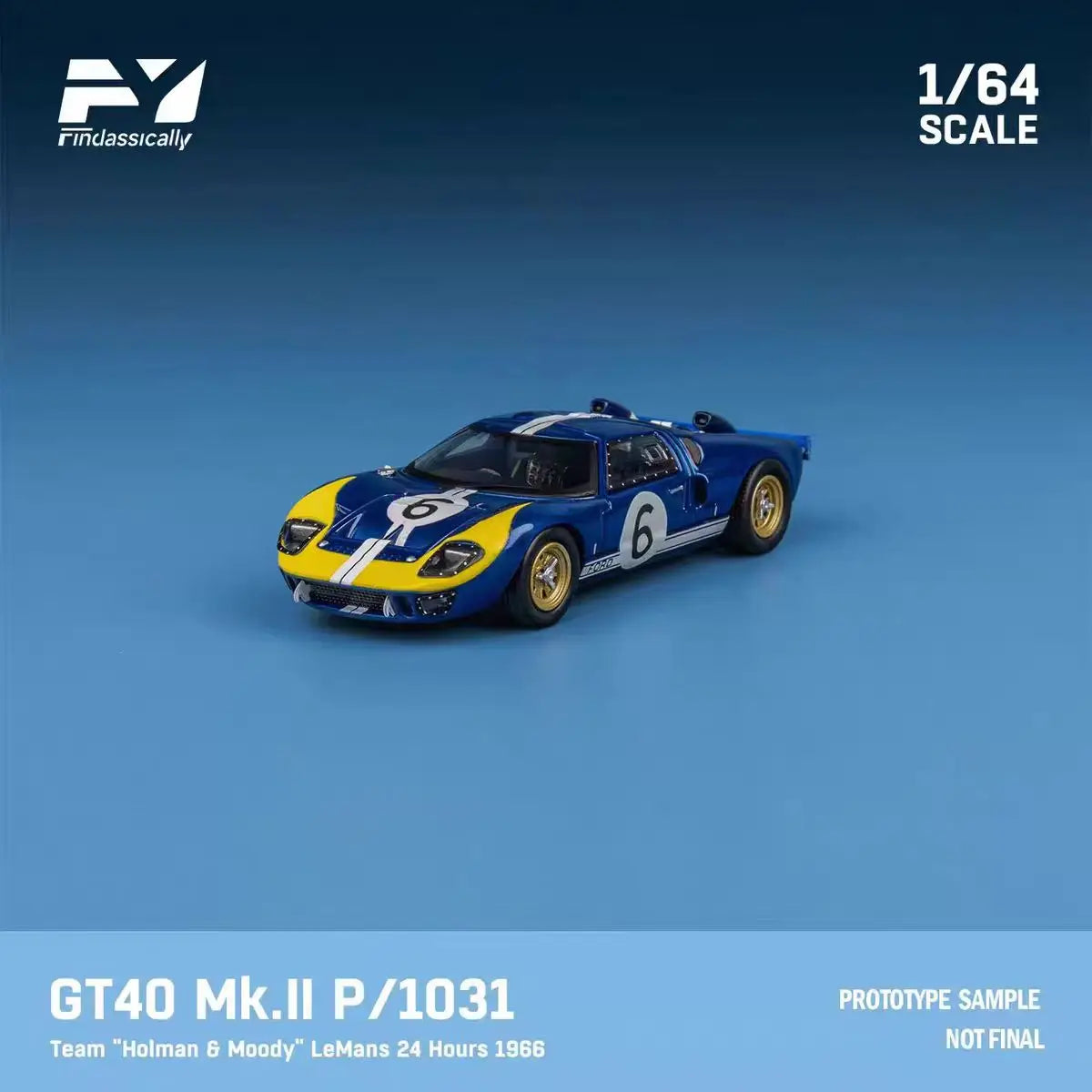 Findclassically FY 1:64 GT40 MK II Alloy Model Collectible Toy Decoration Gift