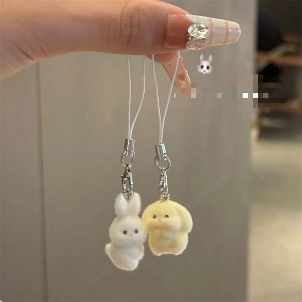 Cute Rabbit Anime Dog Cartoon New Animal Pendant Cute Keychain Phone Case Backpack Wallet Accessories Women Furniture Decoration