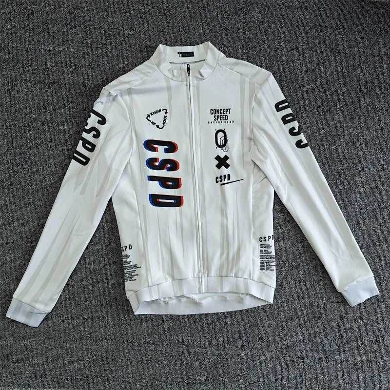 CSPD-Thermal Fleece Cycling Jersey, Winter Bicycle Clothing, Anti-Pilling Shirts, Keep Warm Tops, Cycling Tops