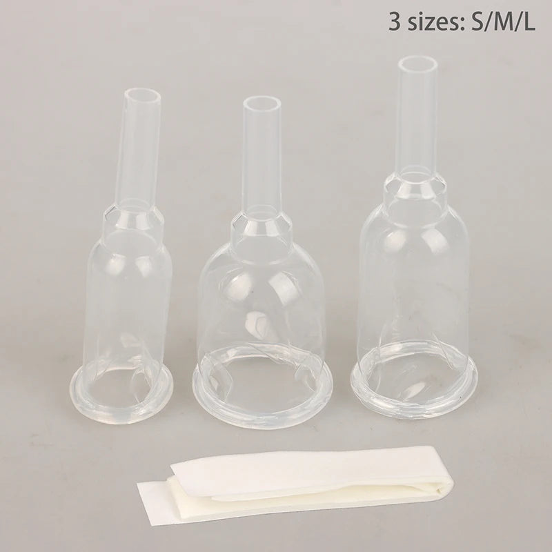Sterilized Comfortable Medical Silicone Male External Catheter Self Adhesive Silicone Catheter External Size S M L