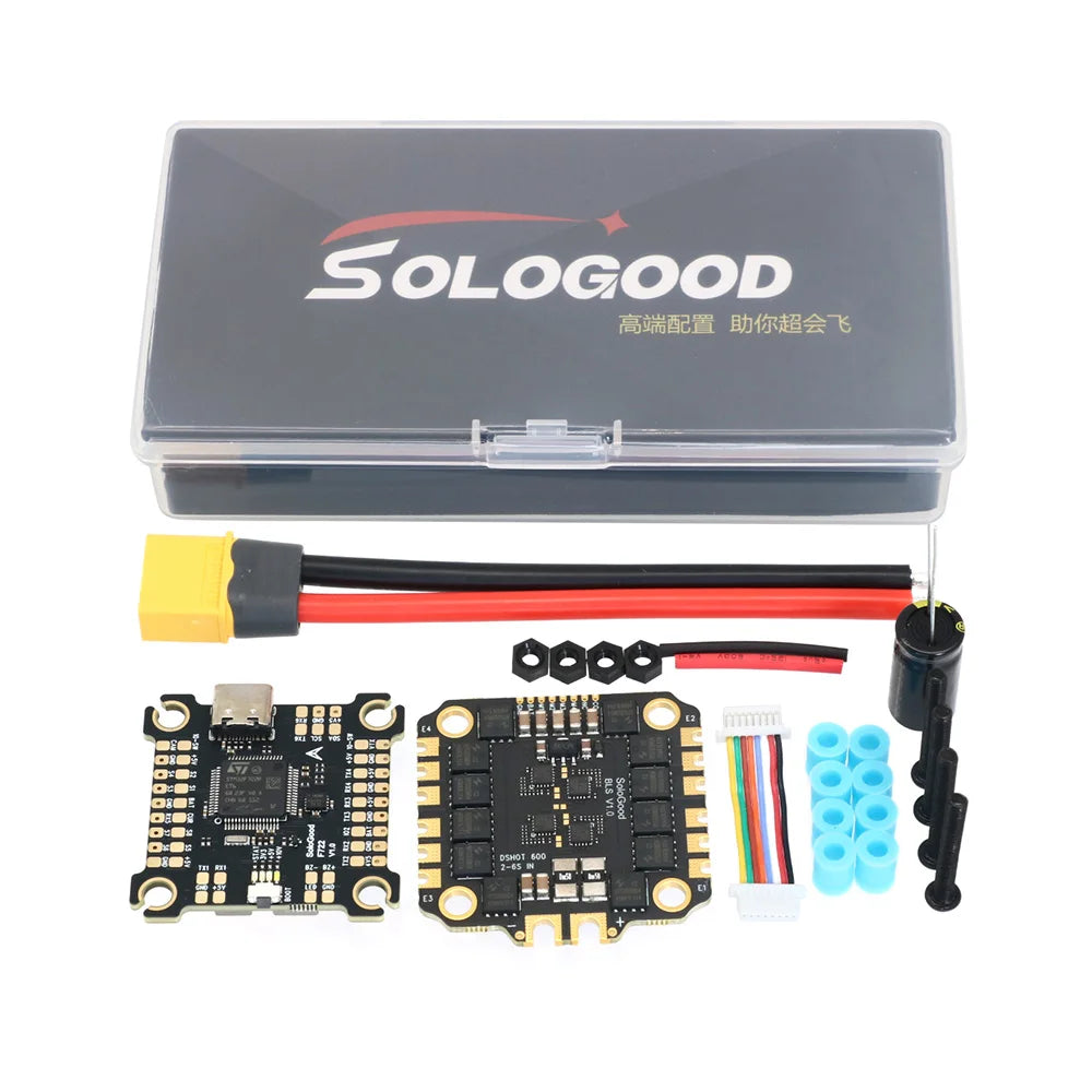 F722 Flight Controller BLS 60A Stack SoloGood F722 Flight Controller BLHELI_S 60A 4in1 ESC for FPV Drones Parts