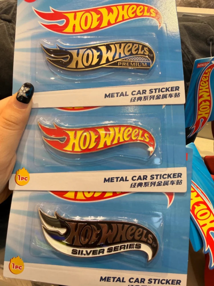 2026 Hot Wheels Co Branded Metal Car Stickers Classic Logo Series Car Model Decoration Collection